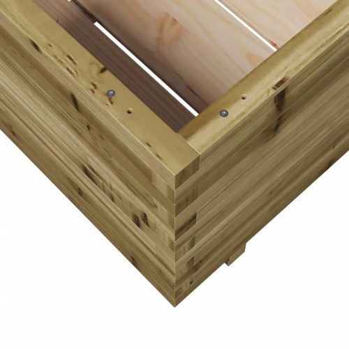 Plantekasse 70x70x49,5 cm imprægneret fyrretræ