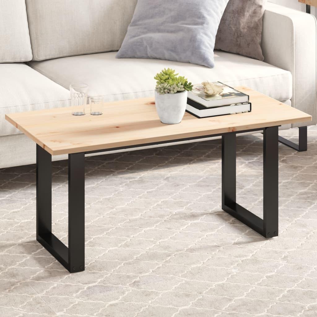 Bordplade 100x50x1,7 cm rektangulær massivt fyrretræ