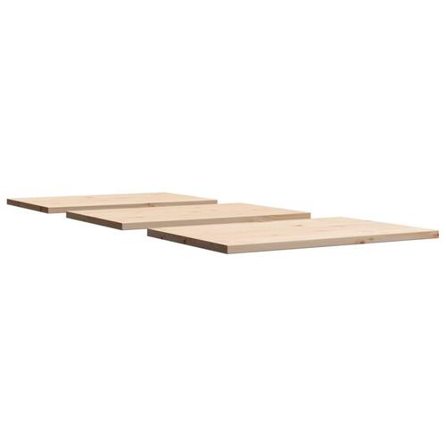Bordplader 3 stk. 80x53x2,5 cm rektangulær massivt fyrretræ