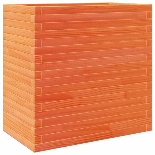 Plantekasse 70x40x68,5 cm massivt fyrretræ gyldenbrun