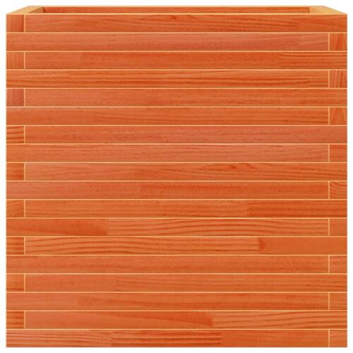 Plantekasse 70x40x68,5 cm massivt fyrretræ gyldenbrun