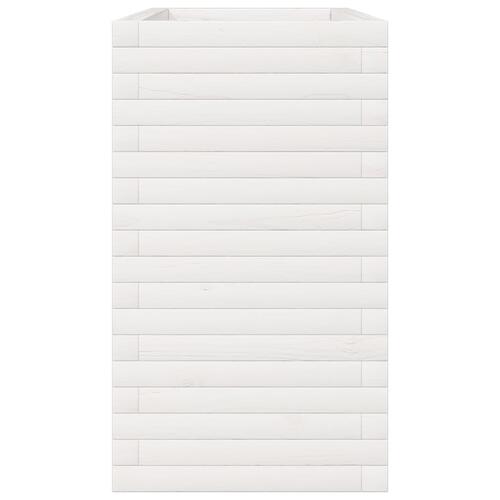 Plantekasse 90x40x68,5 cm massivt fyrretræ hvid