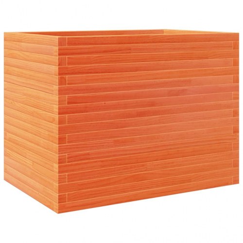 Plantekasse i massivt fyrretræ 90 x 60 x 68,5 cm - gyldenbrun