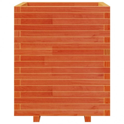 Plantekasse 60 x 60 x 72,5 cm i massivt fyrretræ - gyldenbrun