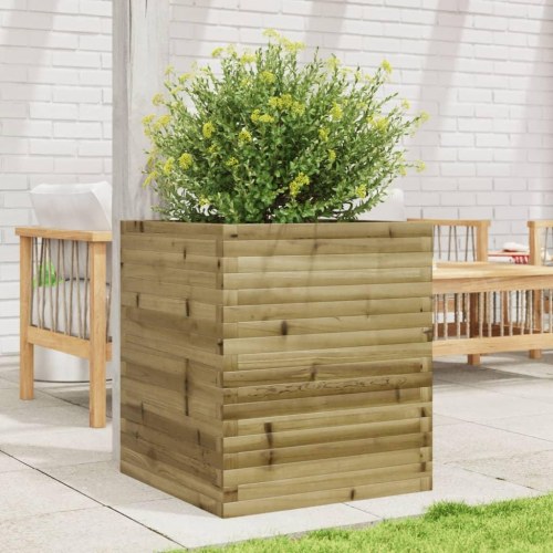 Plantekasse 60x60x68,5 cm imprægneret fyrretræ