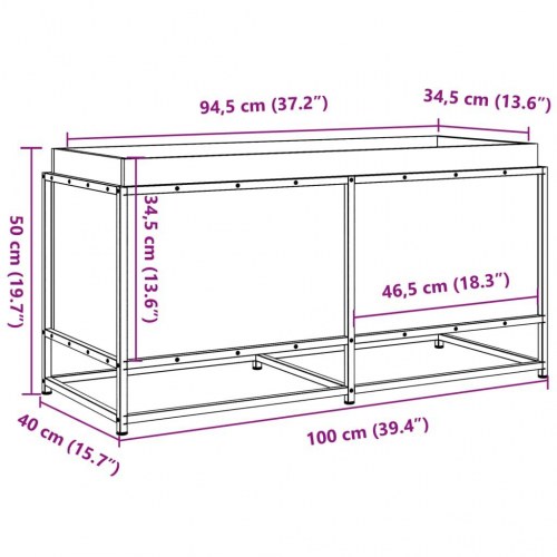 Plantekasse 100x40x50 cm imprægneret fyrretræ