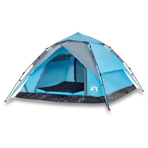 4-personers campingtelt quick-release blå