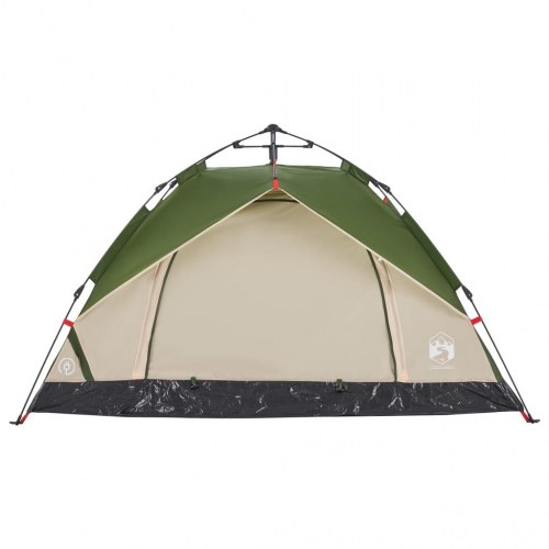 2-personers campingtelt kuppel quick-release grøn