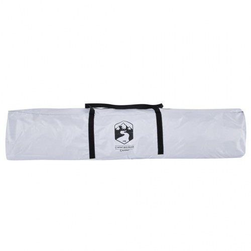 3-personers campingtelt kuppel quick-release mørklægning hvid