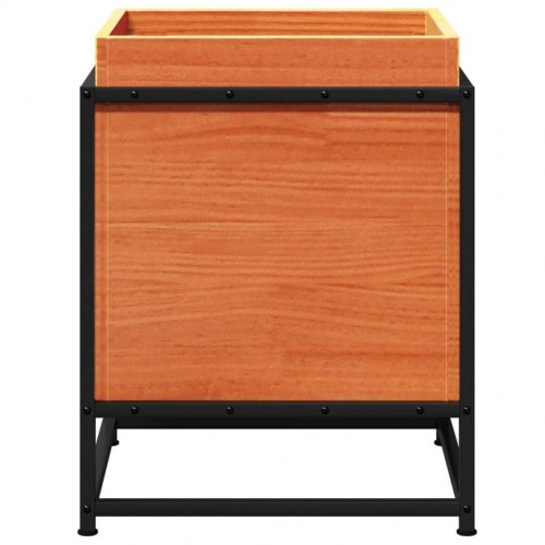 Plantekasse 40x40x50 cm massivt fyrretræ gyldenbrun