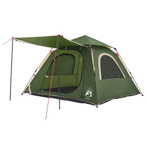 4-personers campingtelt quick-release grøn