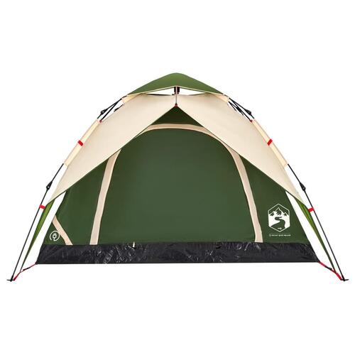 4-personers campingtelt quick-release grøn