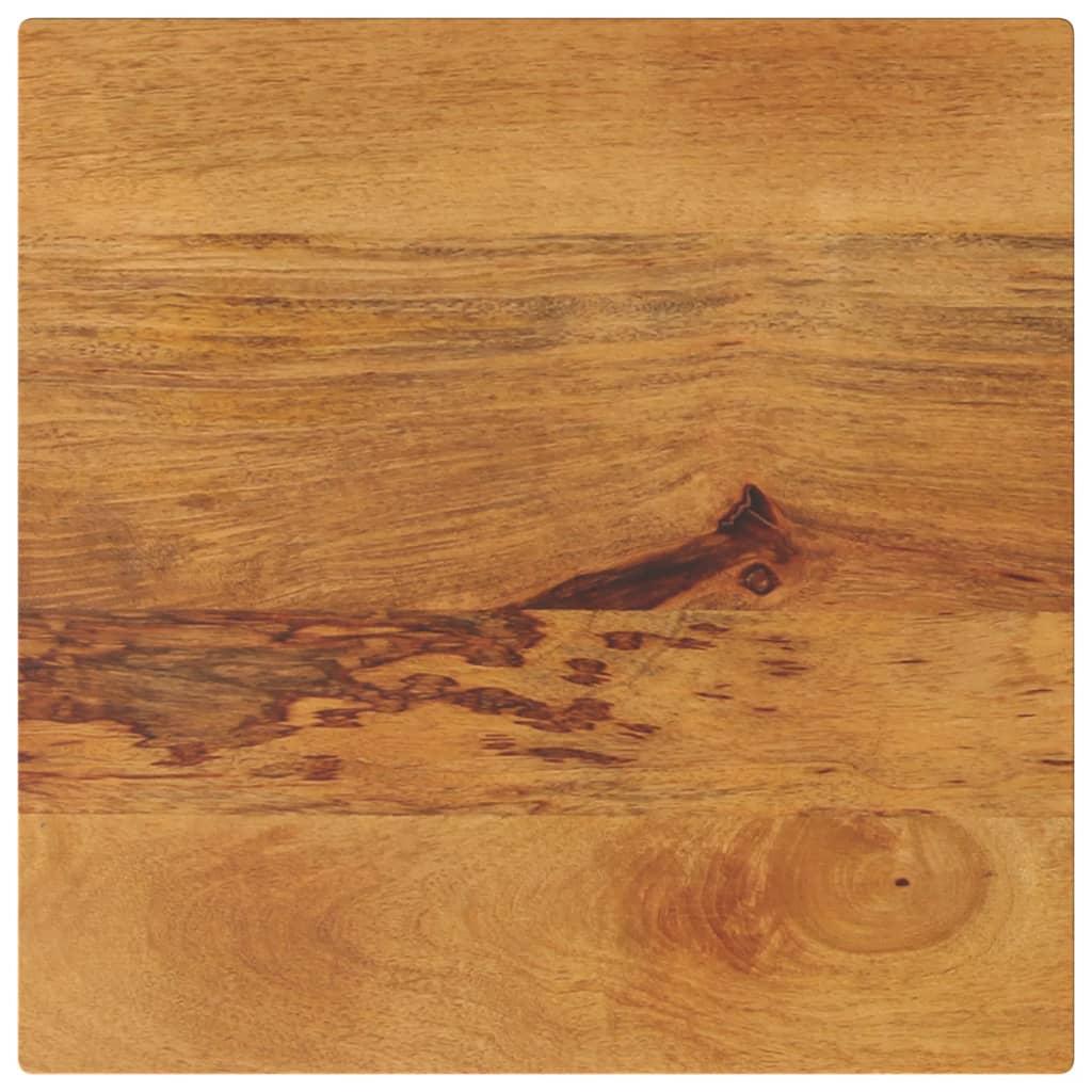 Bordplade i massivt mangotræ 60 x 60 x 3,8 cm - firkantet billede