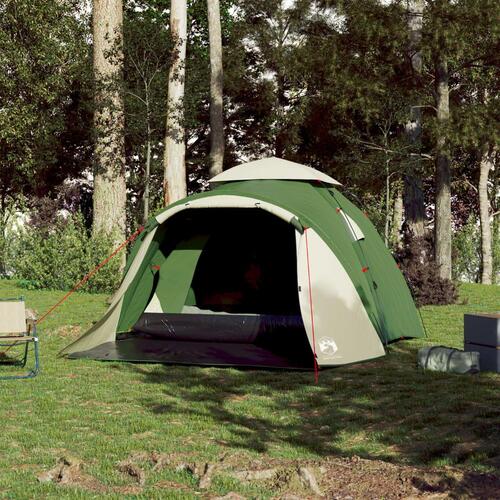 3-personers campingtelt kuppel quick-release grøn
