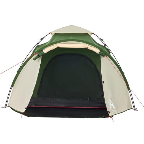 3-personers campingtelt kuppel quick-release grøn