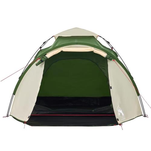 3-personers campingtelt kuppel quick-release grøn