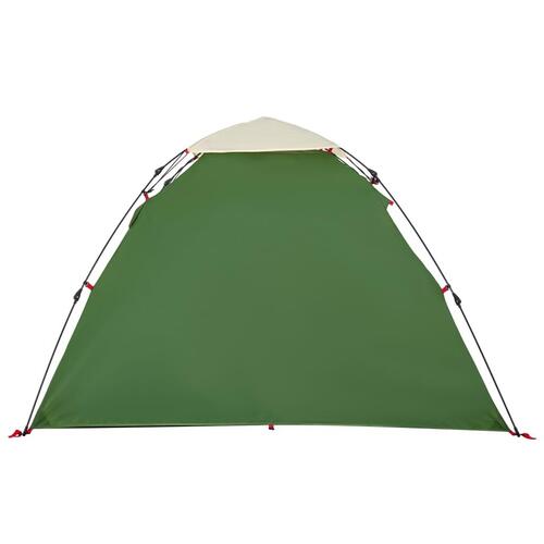 3-personers campingtelt kuppel quick-release grøn