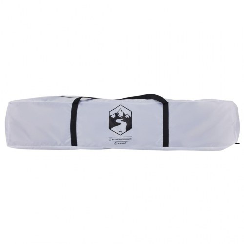 4-personers campingtelt kuppel quick-release mørklægning hvid