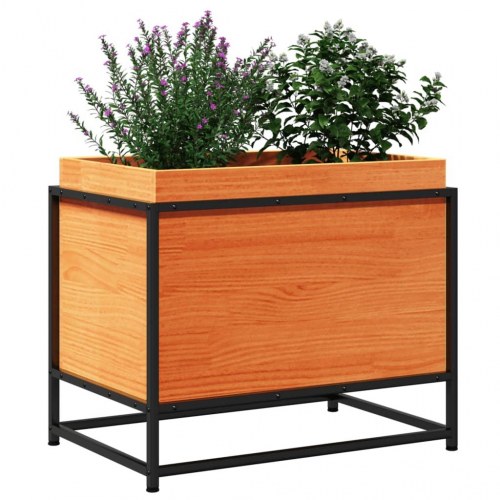 Plantekasse 60 x 40 x 50 cm i massivt fyrretræ - gyldenbrun