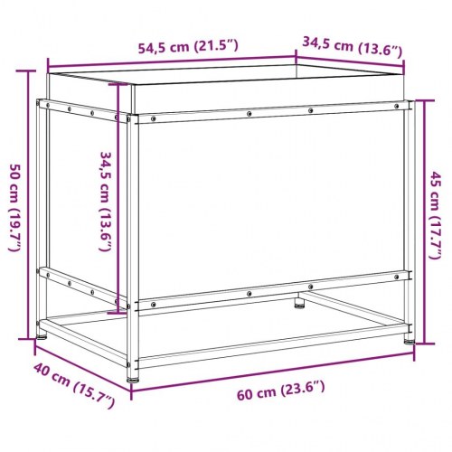 Plantekasse 60x40x50 cm imprægneret fyrretræ