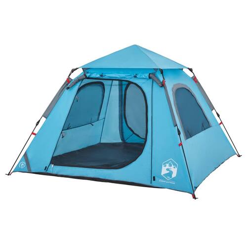 4-personers campingtelt quick-release blå
