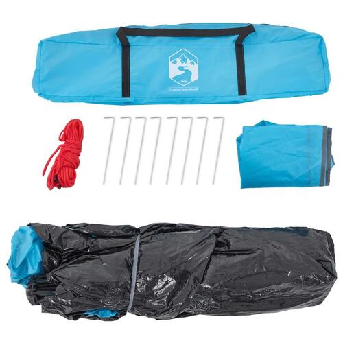 3-personers campingtelt kuppel quick-release blå