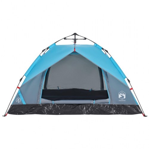 Campingtelt til 2 personer kuppel med quick-release - blå