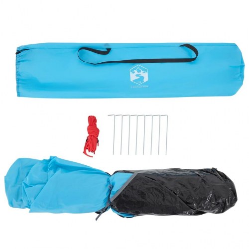 Campingtelt til 2 personer kuppel med quick-release - blå