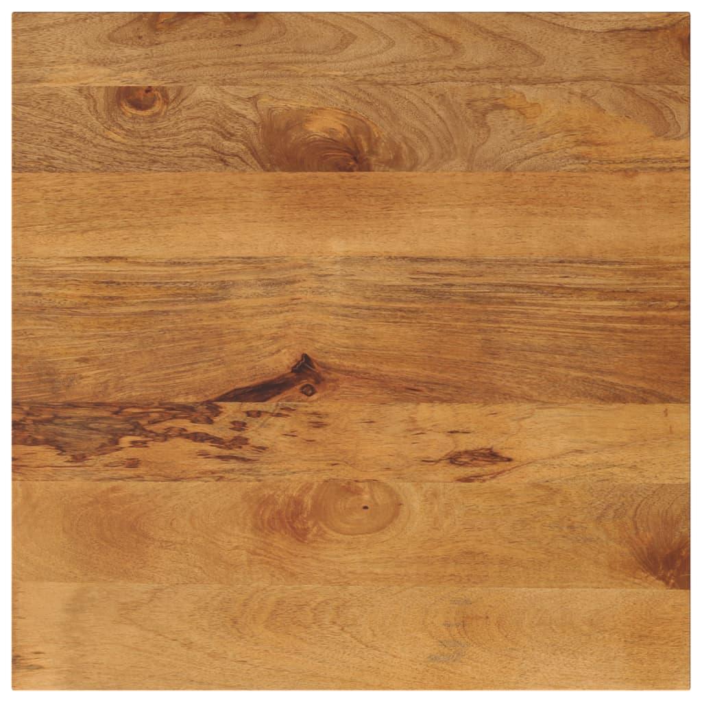 Bordplade 70x70x3,8 cm firkantet massivt mangotræ