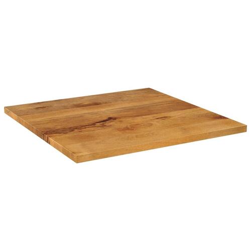 Bordplade 70x70x3,8 cm firkantet massivt mangotræ