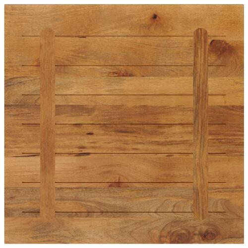 Bordplade 70x70x3,8 cm firkantet massivt mangotræ