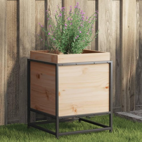 Plantekasse 40x40x50 cm massivt fyrretræ