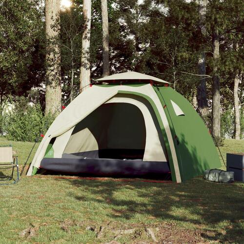 4-personers campingtelt quick-release grøn