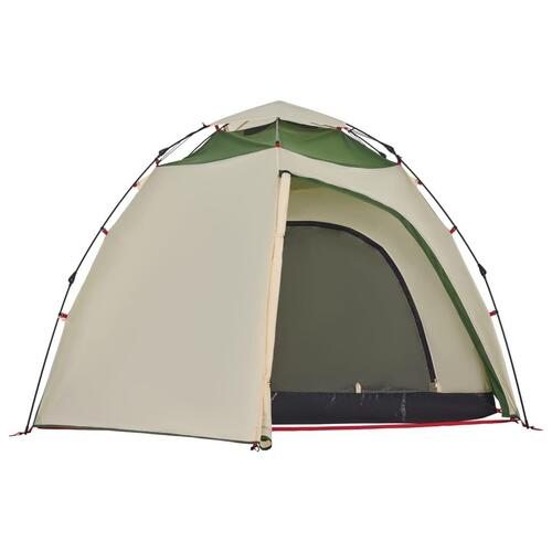4-personers campingtelt quick-release grøn