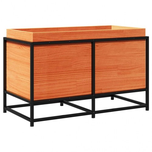 Plantekasse 80x40x50 cm massivt fyrretræ gyldenbrun