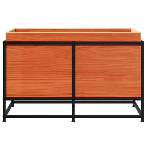 Plantekasse 80x40x50 cm massivt fyrretræ gyldenbrun
