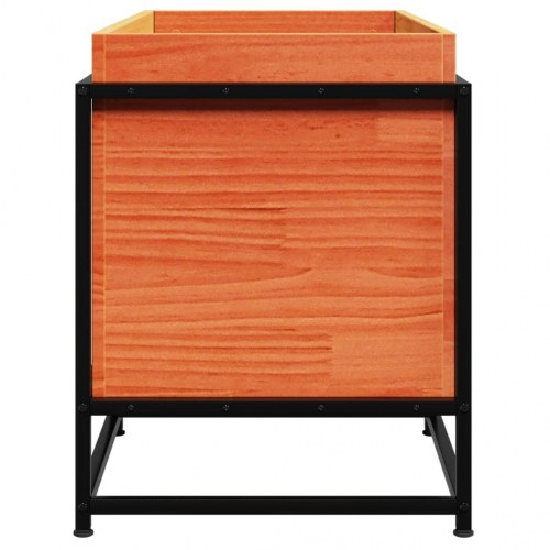 Plantekasse 80x40x50 cm massivt fyrretræ gyldenbrun