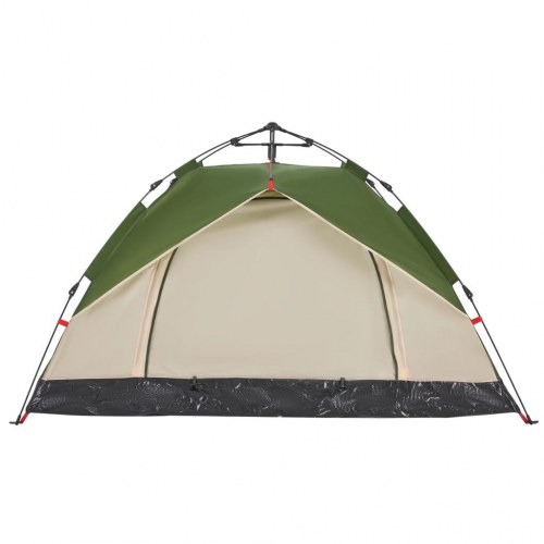 Campingtelt til 3 personer kuppel med quick-release - grøn