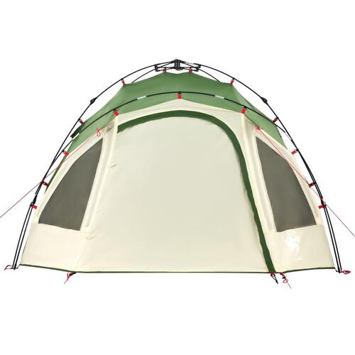 3-personers campingtelt kuppel quick-release grøn