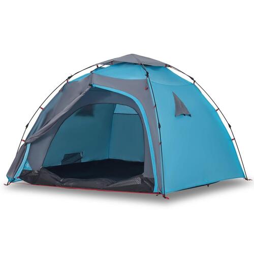 4-personers campingtelt quick-release blå