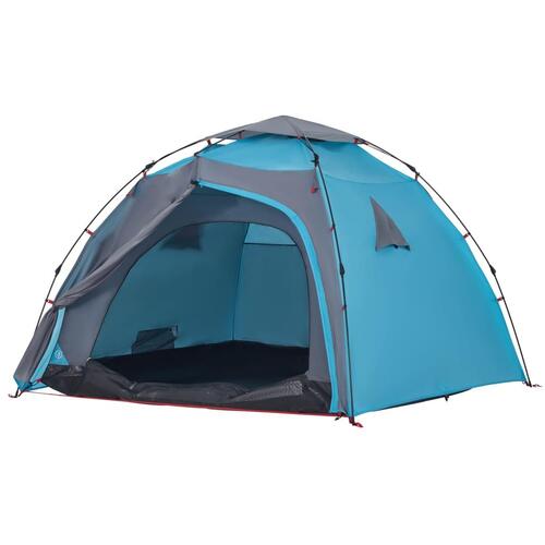 4-personers campingtelt quick-release blå