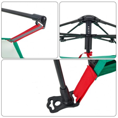 2-personers campingtelt vandafvisende quick-release grøn