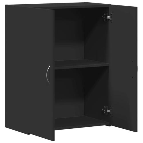 Arkivskab 60x32x77,5 cm konstrueret træ sort