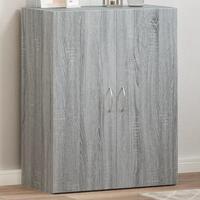 Arkivskab 60x32x77,5 cm konstrueret træ grå sonoma-eg