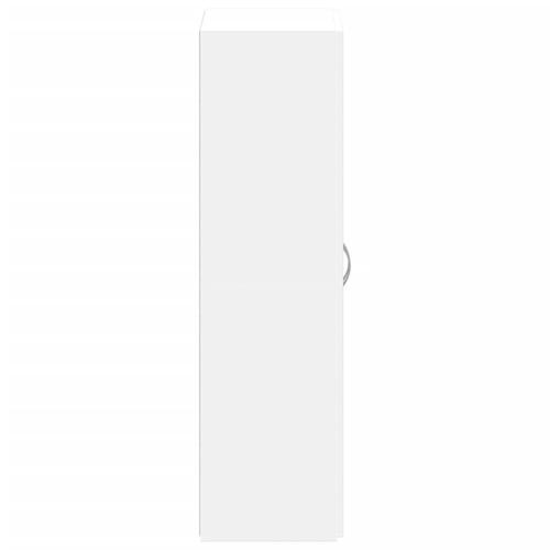 Arkivskab 60x32x115 cm konstrueret træ hvid