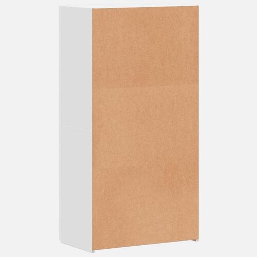 Arkivskab 60x32x115 cm konstrueret træ hvid