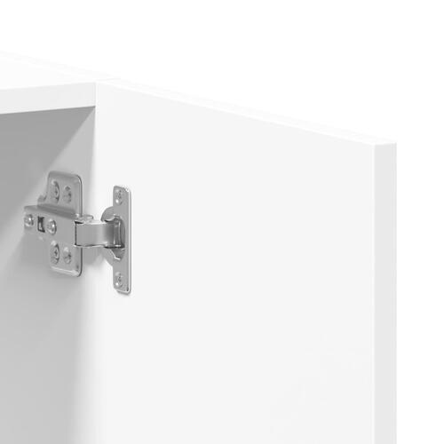 Arkivskab 60x32x115 cm konstrueret træ hvid