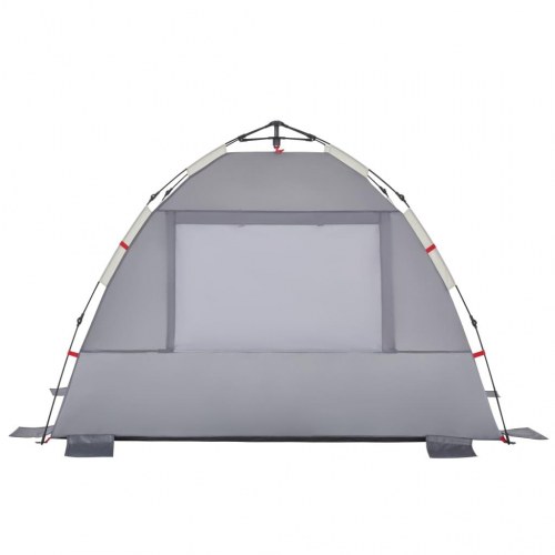 2-personers campingtelt vandafvisende quick-release grå