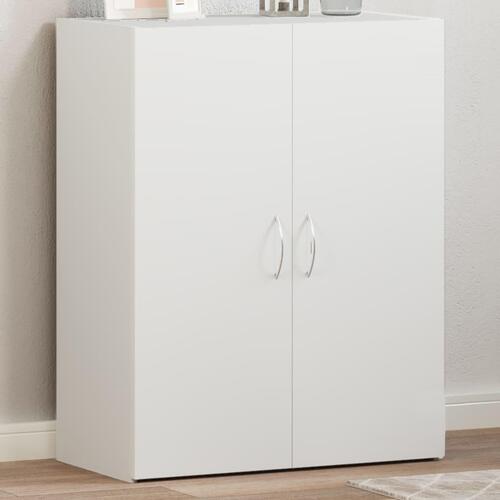 Arkivskab 60x32x77,5 cm konstrueret træ hvid