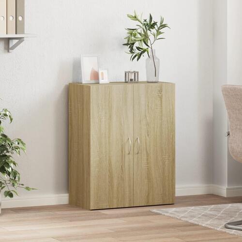 Arkivskab 60x32x77,5 cm konstrueret træ sonoma-eg